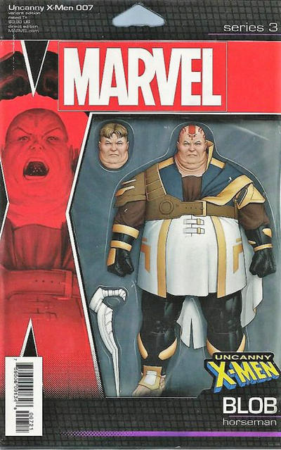 Uncanny X-Men Vol V #7B [John Tyler Christopher Action Figure Variant (Horseman Blob)] (February 2019)