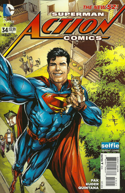 Action Comics Vol II #34B [Gary Frank Selfie Variant] (October 2014)