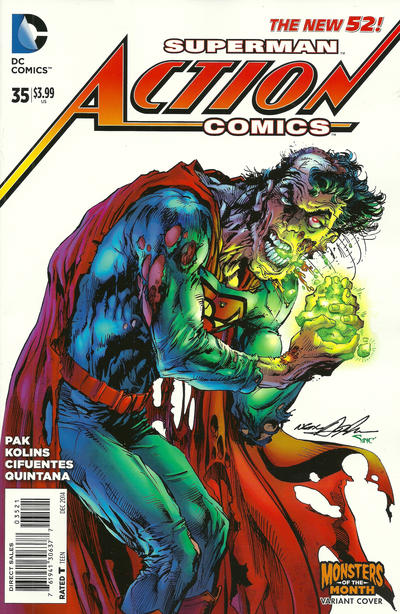 Action Comics Vol II #35B [Neal Adams Monsters of the Month Variant] (December 2014)