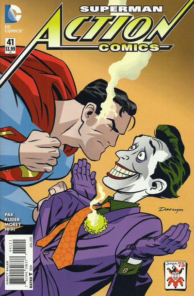 Action Comics Vol II #41B [Darwyn Cooke The Joker 75th Anniversary Variant] (August 2015)