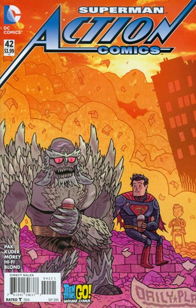 Action Comics Vol II #42B [Dan Hipp Teen Titans Go! Variant] (September 2015)