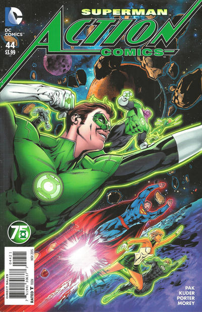 Action Comics Vol II #44B [Green Lantern 75th Anniversary Variant] (November 2015)
