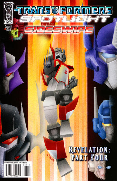 The Transformers Spotlight: Sideswipe #1B (September 2008)