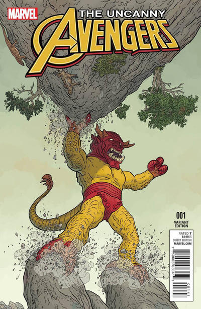 Uncanny Avengers Vol III #1F [Geof Darrow Kirby Monster Variant] (December 2015)