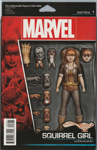 Unbeatable Squirrel Girl Vol II #3C [John Tyler Christopher 'Action Figure' Variant] (February 2016)