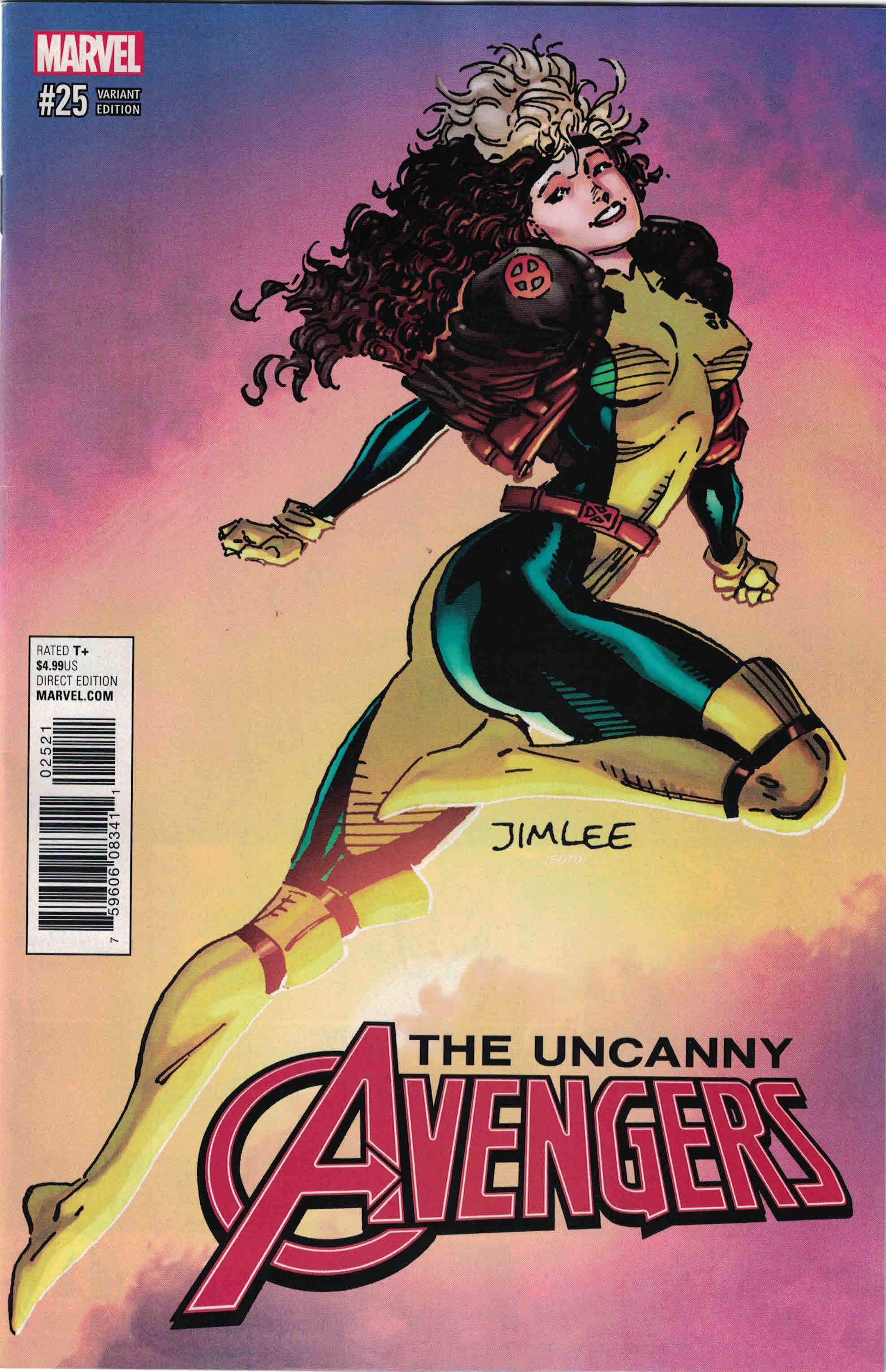Uncanny Avengers Vol III #25B [Jim Lee 'X-Men Trading Card' Variant (Rogue)] (September 2017)