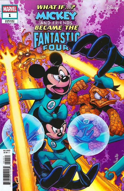 What If...? Mickey and Friends Became the Fantastic Four #1E [Nick Bradshaw Variant] (March 2025)