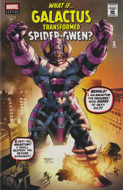 What If... Galactus Transformed Spider-Gwen? #1B [Stephen Segovia Homage Variant] (March 2025)