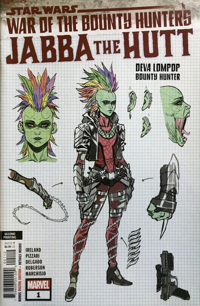 Star Wars: Age of Rebellion - Jabba the Hutt #1 [Second Printing] (July 2019)