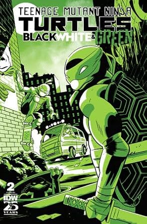 Teenage Mutant Ninja Turtles: Black White & Green #2RI [Tyler Boss Foil Variant] (June 2024)