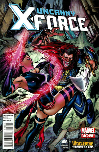 Uncanny X-Force Vol II #6B [Wolverine Through The Ages Variant by Carlo Pagulayan] (August 2013)