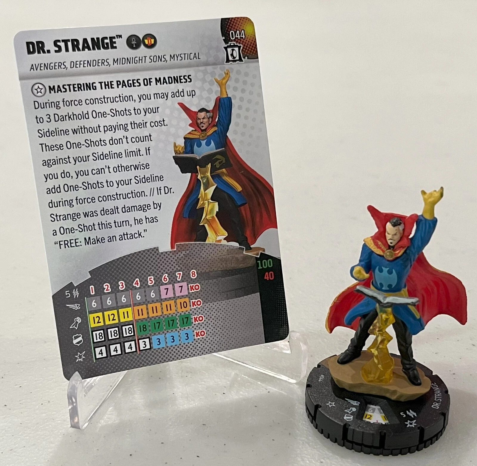 Marvel HeroClix Collector's Trove Dr. Strange #044 Rare Figure With Card