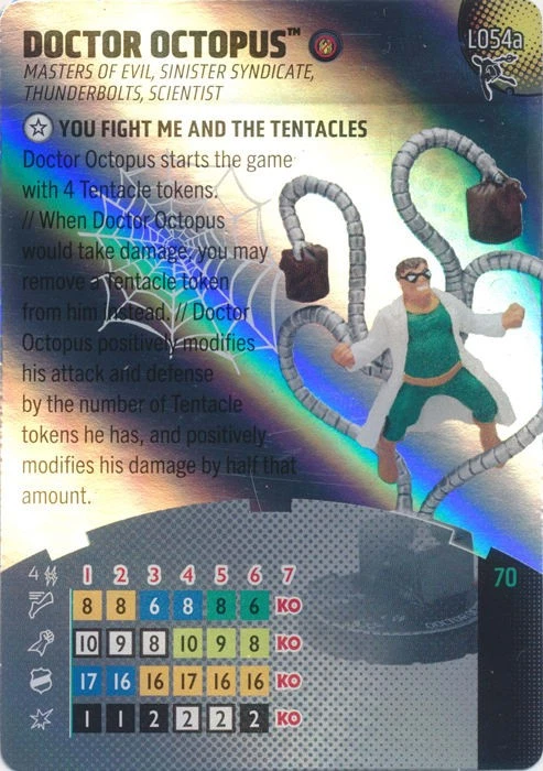 Marvel HeroClix Spider-Verse Doctor Octopus #L054a Legacy Card