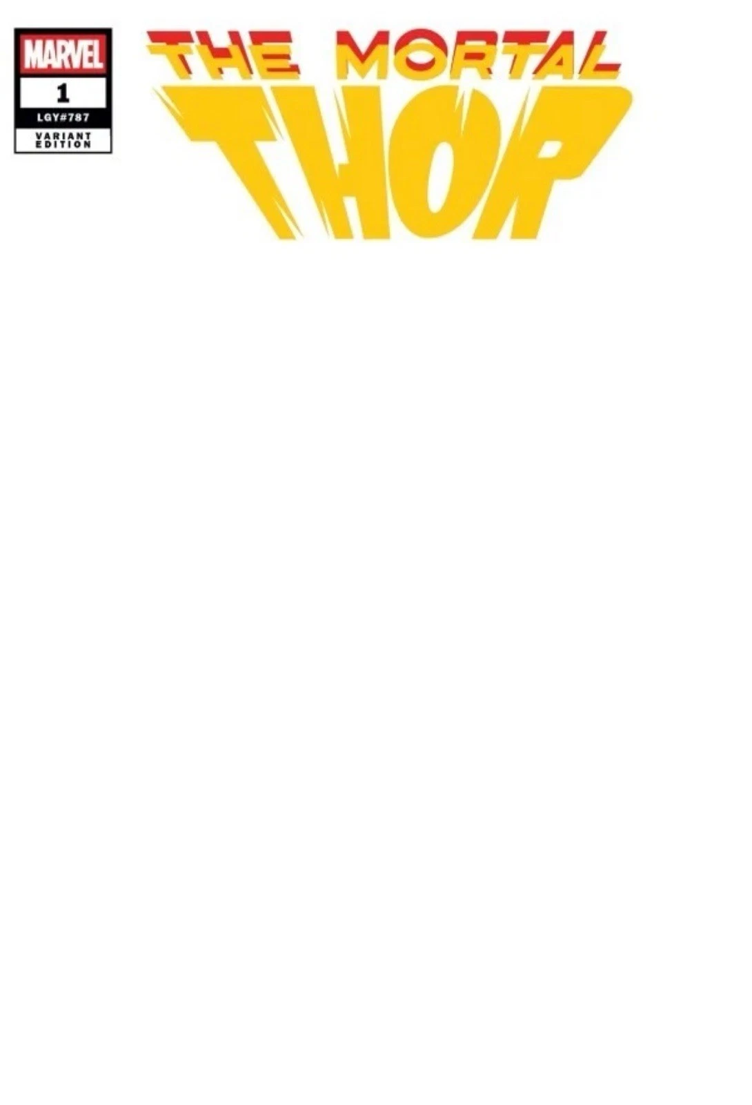 Thor Vol VII #1E [Blank Variant] (October 2025)