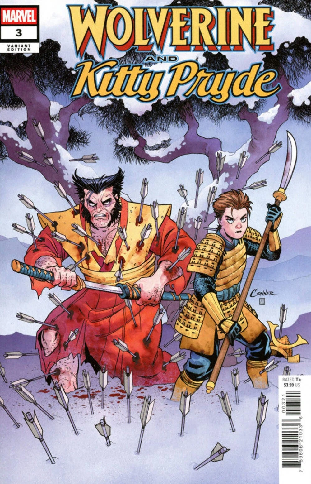 Wolverine and Kitty Pryde #3B [Amanda Conner Variant] (August 2025)