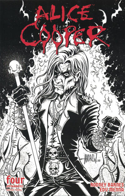 Alice Cooper Vol II #4D [Andrew Magnum Line Art Variant] (January 2024)