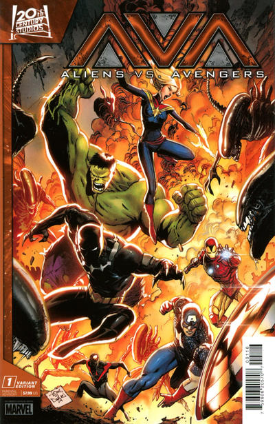 Aliens vs. Avengers #1P [Tony Daniel Variant] (October 2024)