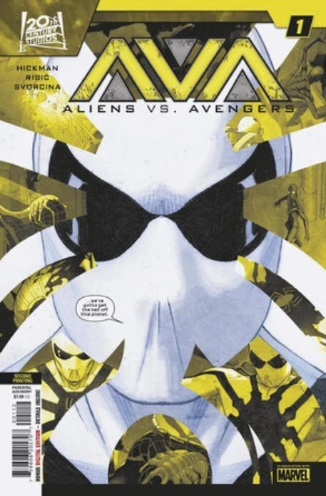 Aliens vs. Avengers #1 [Second Printing - Esad Ribic Variant] (November 2024)