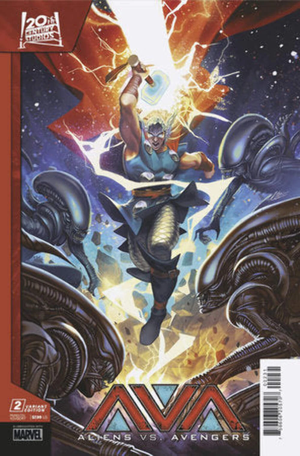 Aliens vs. Avengers #2C [Mateus Manhanini Variant] (January 2025)