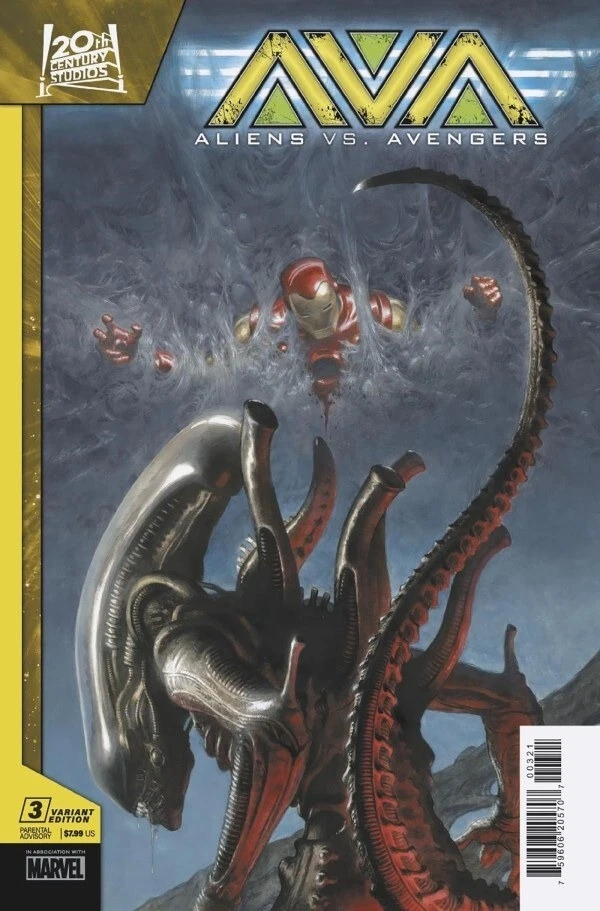 Aliens vs. Avengers #3B [Paolo Rivera Variant] (April 2025)