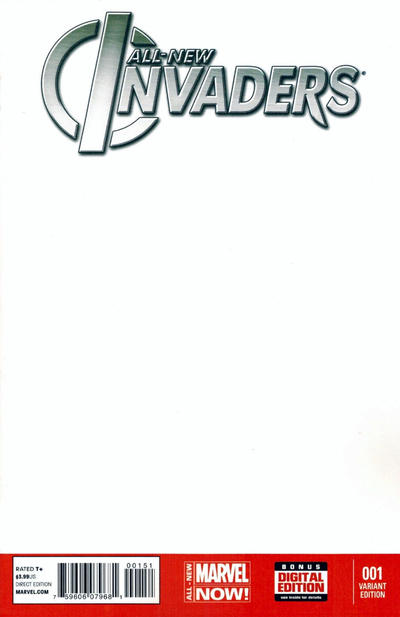 All-New Invaders #1E [Blank Variant] (March 2014)