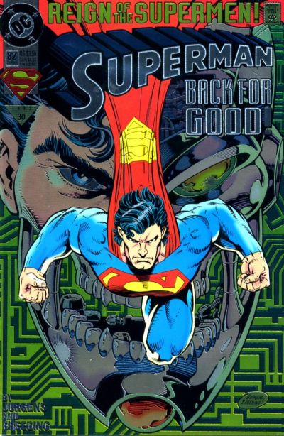 Superman Vol II #82 [Collector's Edition Chromium Variant] (October 1993)