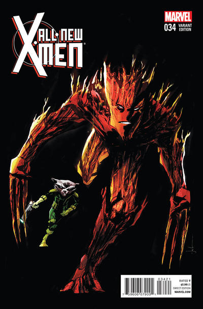 All-New X-Men #34B [Jock 'Rocket Raccoon and Groot' Variant] (February 2015)
