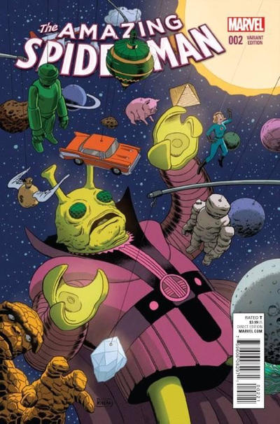 Amazing Spider-Man Vol IV #2B [Paolo Rivera 'Kirby Monster' Variant] (December 2015)