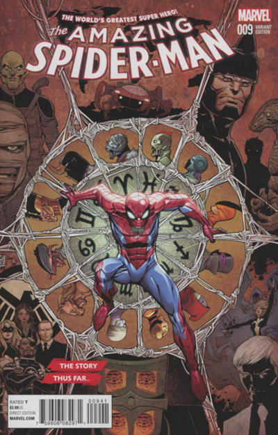 Amazing Spider-Man Vol IV #9D [Giuseppe Camuncoli 'The Story Thus Far…' Variant] (May 2016)