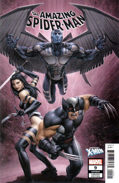 Amazing Spider-Man Vol V #9B [Clayton Crain 'Uncanny X-Men' Variant] (January 2019)