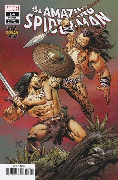 Amazing Spider-Man Vol V #14B [Greg Land 'Conan Vs' Variant] (March 2019)