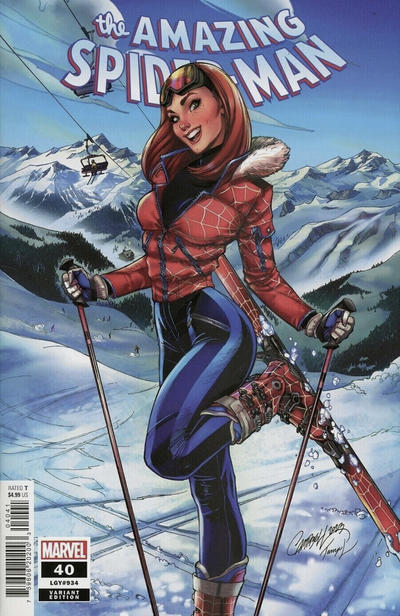 Amazing Spider-Man Vol VI #40D [J. Scott Campbell 'Ski Chalet' Variant] (February 2024)