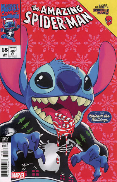 Amazing Spider-Man Vol VII #18E [Benjamin Su Disney's Stitch Unleash the Holidays Variant] (February 2026)
