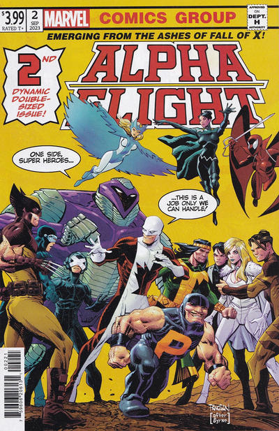 Alpha Flight Vol V #2B [Dan Panosian 'Alpha Flight #1 Homage Variant'] (November 2023)