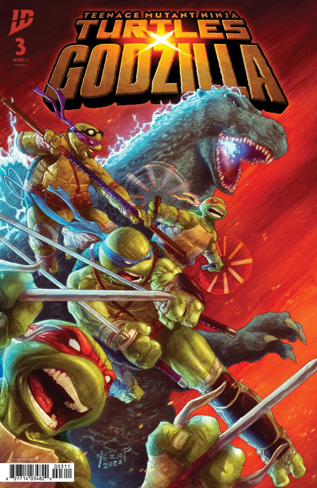 Teenage Mutant Ninja Turtles X Godzilla #3 (February 2026)