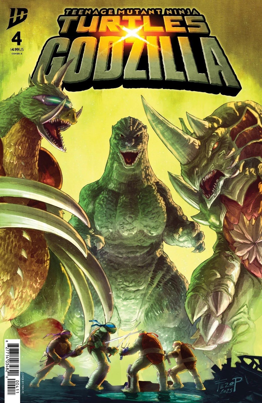 Teenage Mutant Ninja Turtles X Godzilla #4 (March 2026)