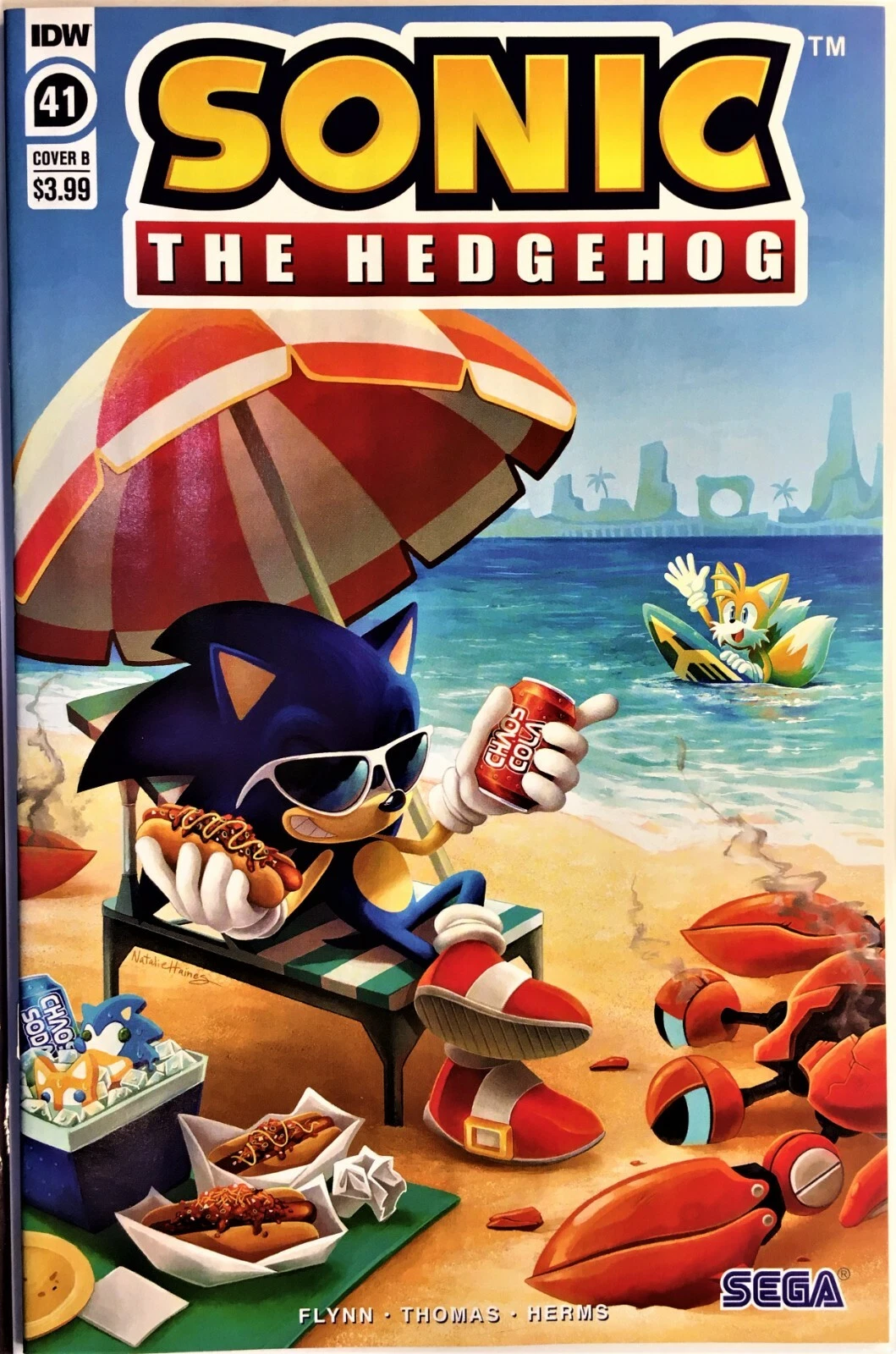 Sonic the Hedgehog Vol II #41B [Natalie Haines Variant] (June 2021)