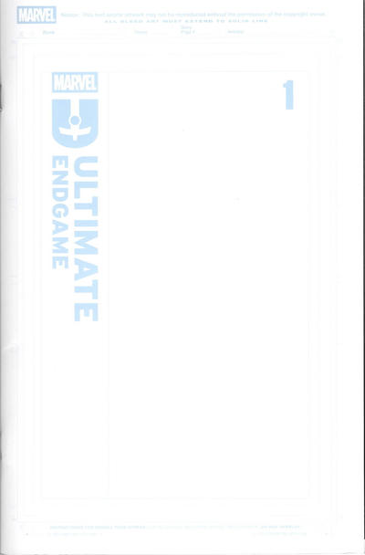 Ultimate Endgame #1I [Blue Line Blank Variant] (February 2026)