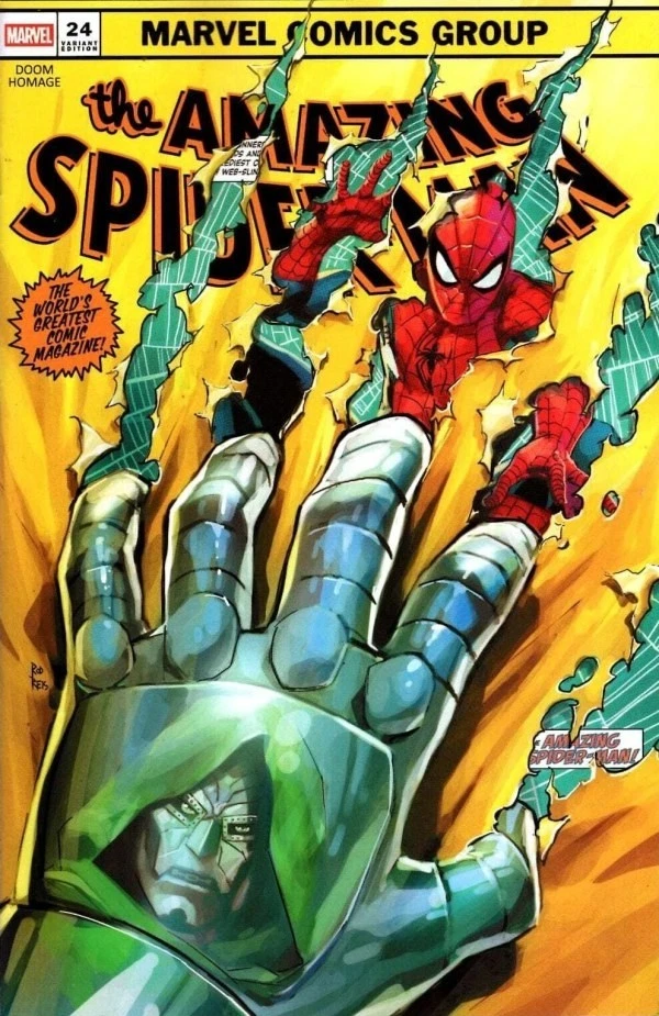 Amazing Spider-Man Vol VII #24C [Rod Reis Doom Homage Variant] (May 2026)