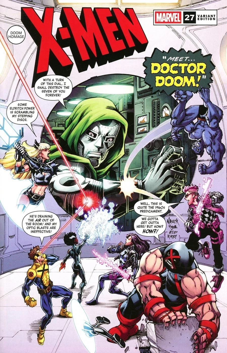 X-Men Vol VI #27C [Todd Nauck Doom Homage Variant] (May 2026)
