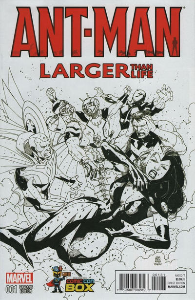 Ant-Man: Larger Than Life #1C [Comic Con Box Exclusive Khoi Pham Black and White Variant] (August 2015)