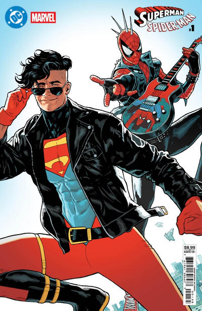 Superman/Spider-Man #1U [Jeff Spokes Superboy 90s & Spider-Punk Cardstock Variant ] (May 2026)