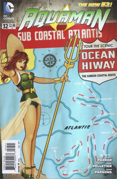 Aquaman Vol VII #32B [DC Bombshells Variant] (August 2014)