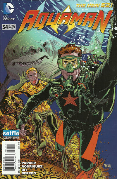 Aquaman Vol VII #34B [Selfie Variant] (October 2014)
