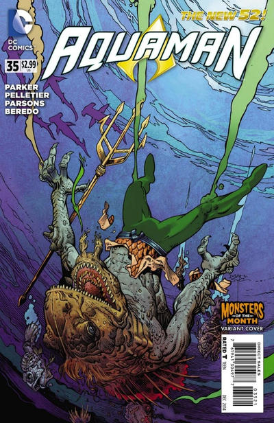 Aquaman Vol VII #35B [Monsters of the Month Variant] (December 2014)