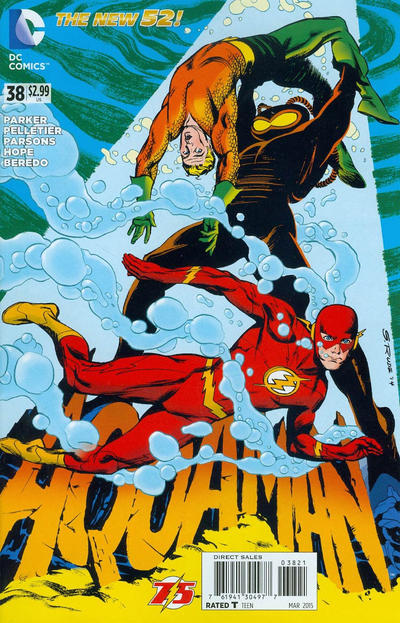 Aquaman Vol VII #38B [Flash 75th Anniversary Variant] (March 2015)