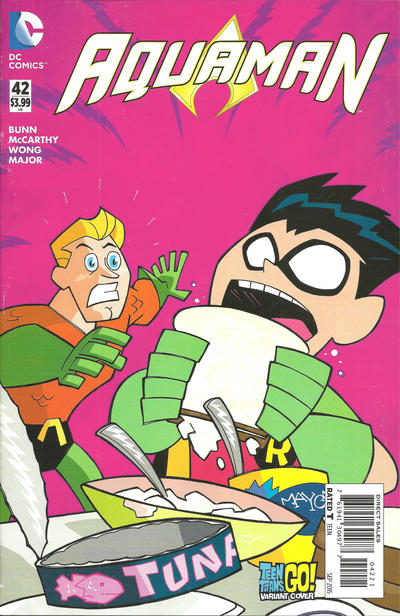 Aquaman Vol VII #42B [Teen Titans Go! Variant] (September 2015)