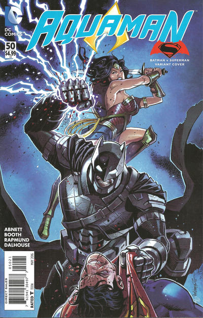 Aquaman Vol VII #50B [Batman v Superman Variant] (May 2016)