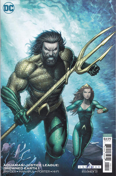 Aquaman/Justice League: Drowned Earth Special #1B [Dale Keown Aquaman Movie Variant] (January 2019)