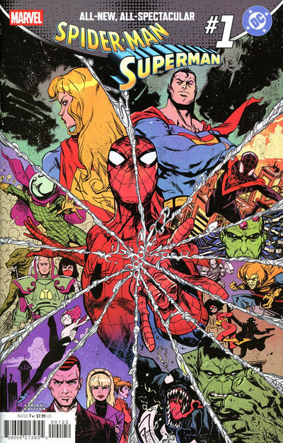 Spider-Man/Superman #1Q [Sanford Greene Infinity Gauntlet Homage Variant] (June 2026)